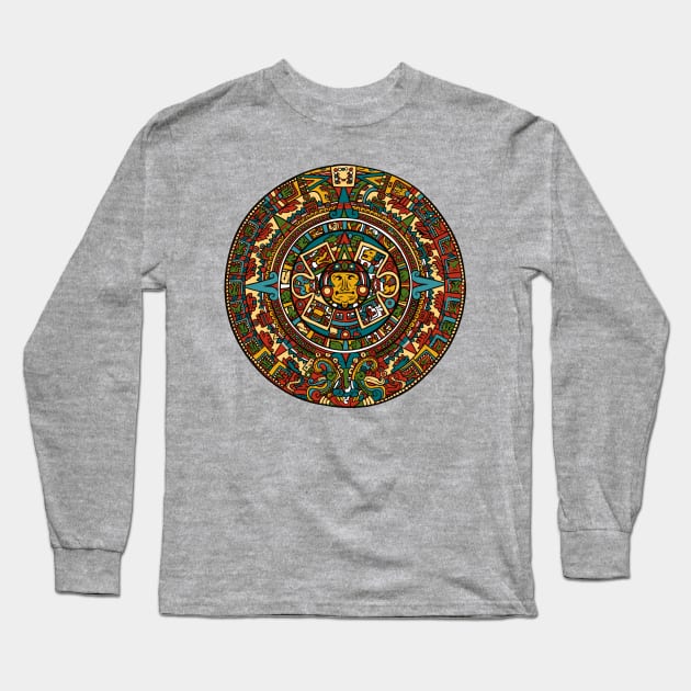 Aztec Design Long Sleeve T-Shirt by jm2616